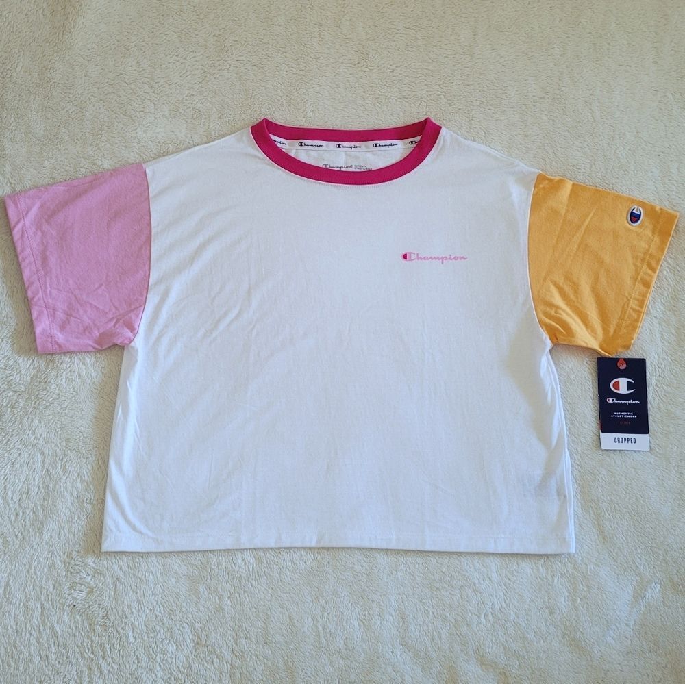 Champion🏆Cropped Color Block Tee👕 - NWT - Picture 6 of 16